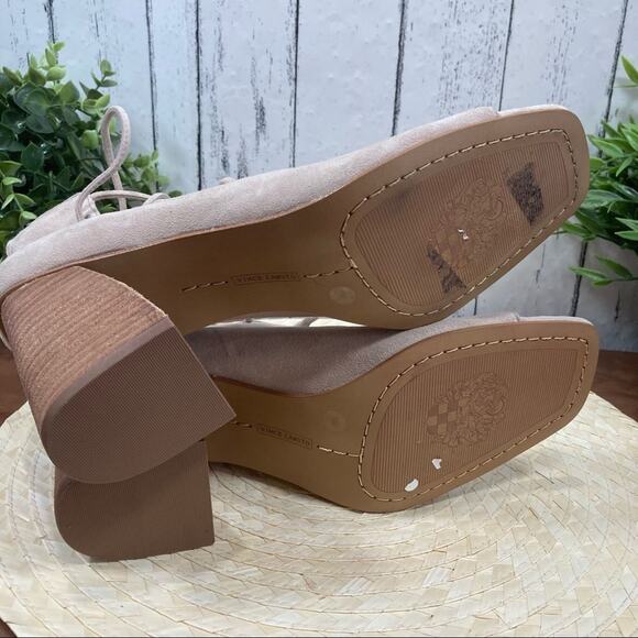 Vince Camuto Nahara Lace Up Block Heel Sandals Size 10 - Picture 8 of 10